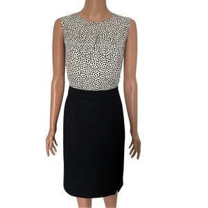 Talbots black and white dress.